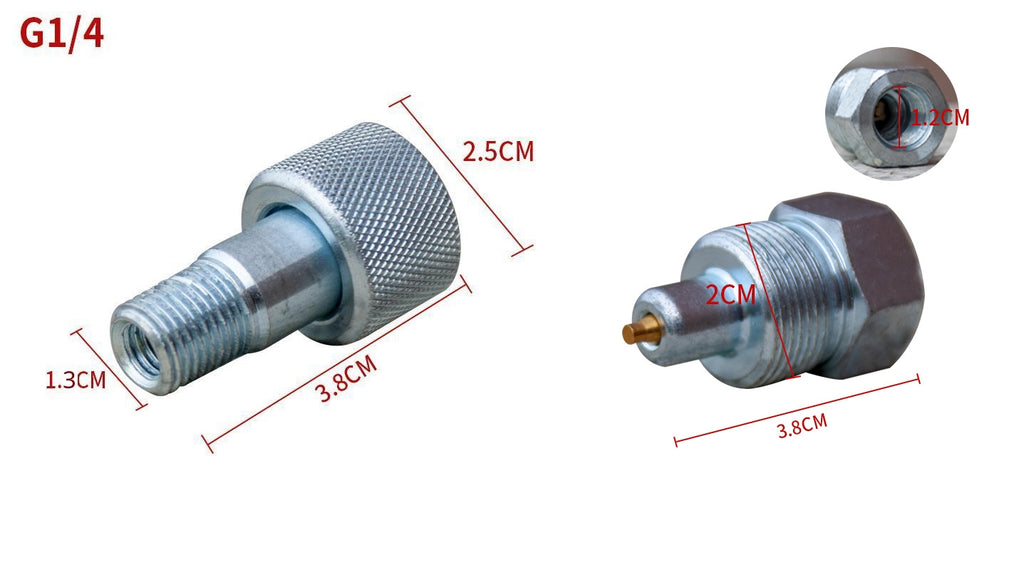 1/4" Hydraulic Ram Coupler 4 and 10 Ton Porta Power Male and Female Side – Hydraulic Ram Automotive Tools – Heavy Duty Hydraulic Fittings Jack Coupler – Easy Installation Replacement Part Connector Fitting – Durable Resistant Metal