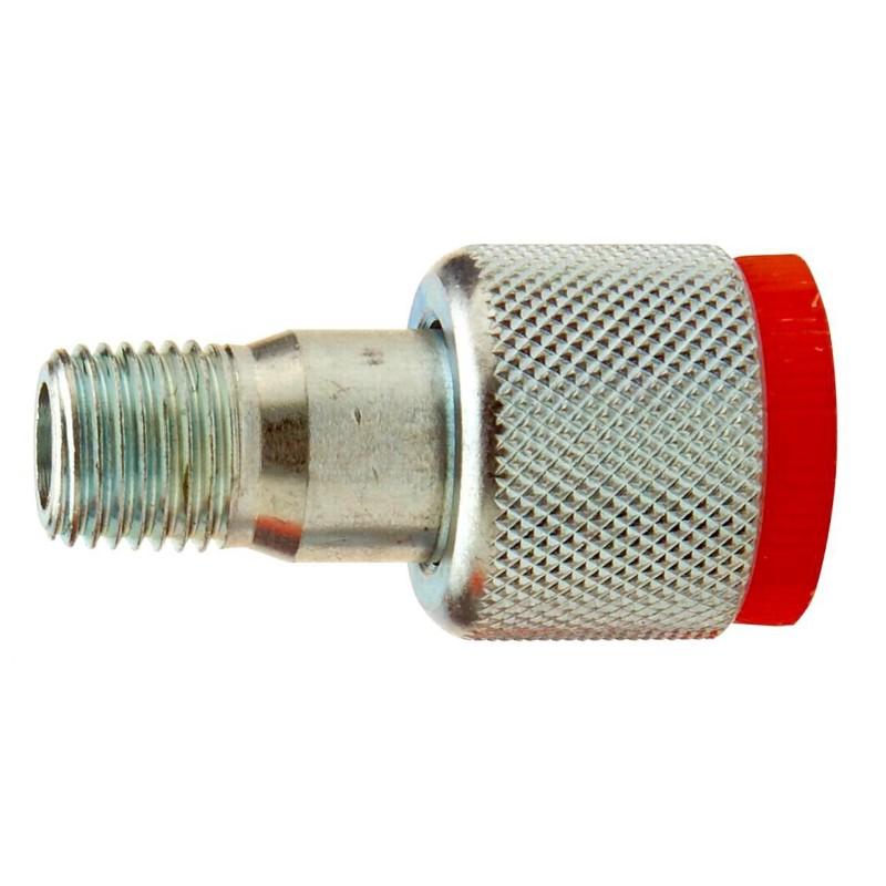 Hydraulic Ram Automotive Tools – Heavy Duty Hydraulic Fittings Jack Coupler – Easy Installation Replacement Part Connector Fitting – Durable  Resistant Metal – 1/4" Hydraulic Ram Coupler 4 and 10 Ton Porta Power Female Side
