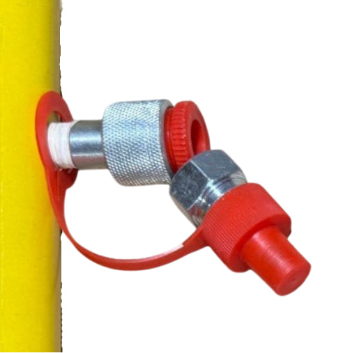 1/4" Hydraulic Ram Coupler 4 and 10 Ton Porta Power Male and Female Side – Hydraulic Ram Automotive Tools – Heavy Duty Hydraulic Fittings Jack Coupler – Easy Installation Replacement Part Connector Fitting – Durable Resistant Metal