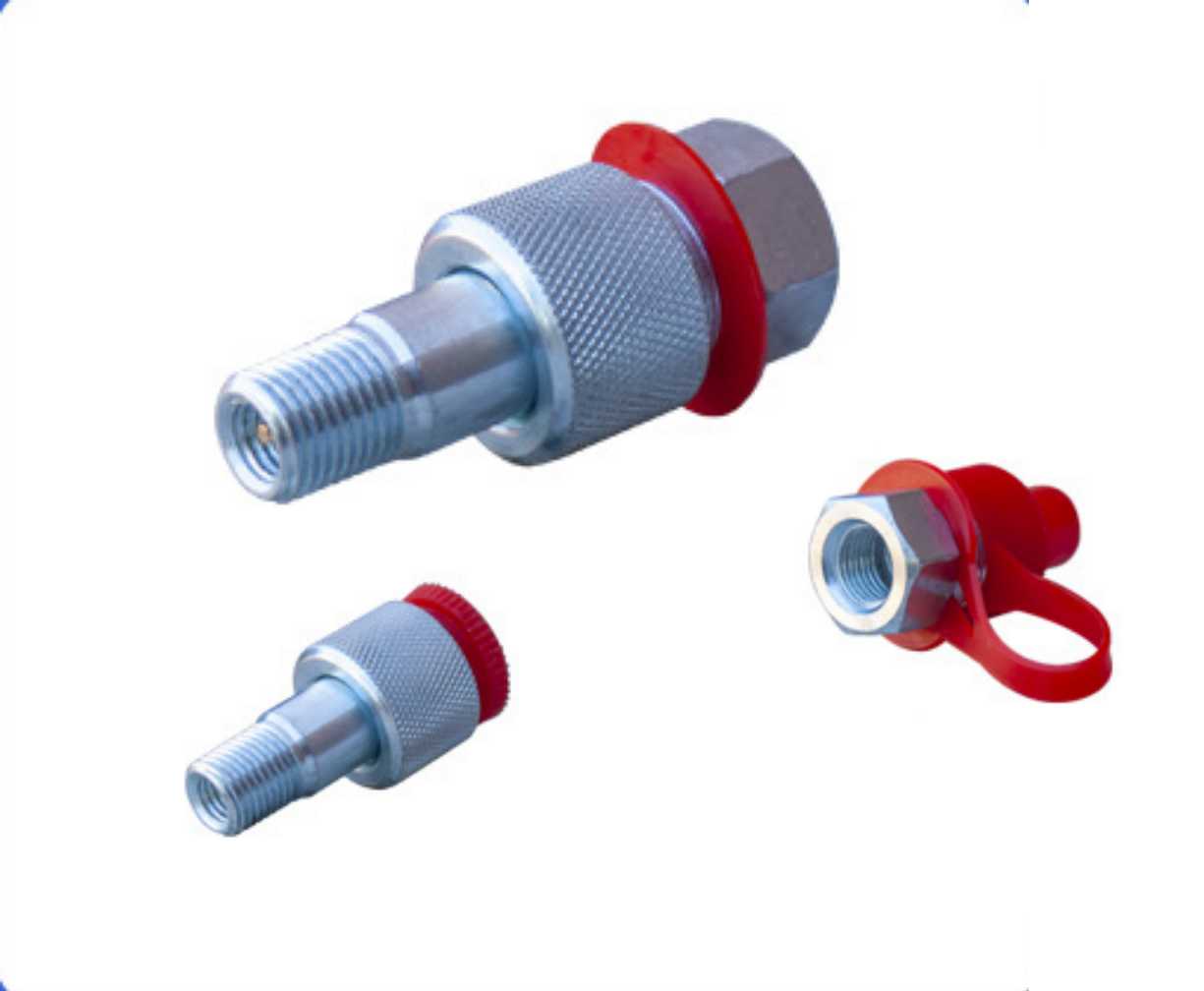 1/4" Hydraulic Ram Coupler 4 and 10 Ton Porta Power Male and Female Side – Hydraulic Ram Automotive Tools – Heavy Duty Hydraulic Fittings Jack Coupler – Easy Installation Replacement Part Connector Fitting – Durable Resistant Metal