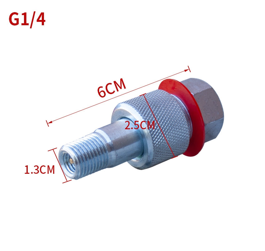1/4" Hydraulic Ram Coupler 4 and 10 Ton Porta Power Male and Female Side – Hydraulic Ram Automotive Tools – Heavy Duty Hydraulic Fittings Jack Coupler – Easy Installation Replacement Part Connector Fitting – Durable Resistant Metal
